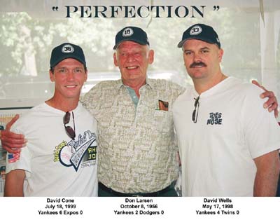 David Cone, Don Larsen and David Wells